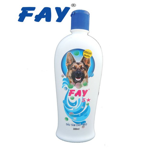 Dầu tắm Fay là sản phẩm thuộc trong top 4 những loại sữa tắm tốt nhất dành cho chó mèo tại Việt Nam