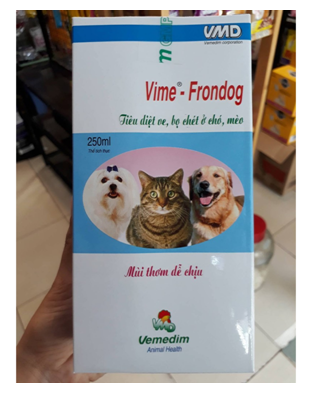 Thuốc Xịt Vime Frondog Trị Ve, Rận, Bọ Chét Chó Mèo