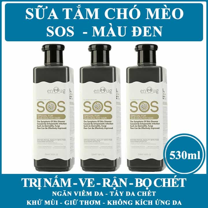 3 chai sữa tắm SOS màu đen